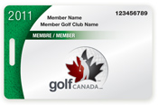 Golf Canada membership tag